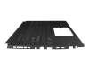 Clavier incl. topcase DE (allemand) noir/transparent/noir avec rétro-éclairage original pour Asus TUF Gaming A15 FA507NUR