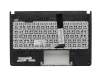 Clavier incl. topcase DE (allemand) noir/vert original pour Asus S401A