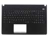 Clavier incl. topcase ES (espagnol) noir/noir original pour Asus F501A
