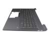 Clavier incl. topcase FR (français) argent/noir avec rétro-éclairage original pour HP Victus 16-e1000