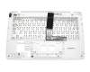 Clavier incl. topcase FR (français) blanc/blanc original pour Asus R202CA