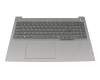 Clavier incl. topcase FR (français) gris/gris avec rétro-éclairage original pour Lenovo ThinkBook 16 G8 IAL (21SK)
