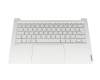 Clavier incl. topcase FR (français) gris/gris avec rétro-éclairage original pour Lenovo Yoga Slim 7 Pro 14IAP7 (82SV)