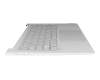 Clavier incl. topcase FR (français) gris/gris avec rétro-éclairage original pour Lenovo Yoga Slim 7 Pro 14IAP7 (82SV)