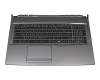Clavier incl. topcase FR (français) noir/anthracite original pour MSI GP75 10SEK (MS-17E7)