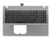 Clavier incl. topcase FR (français) noir/gris original pour Asus A550LD