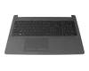 Clavier incl. topcase FR (français) noir/gris original pour HP 250 G6