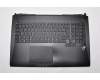 Clavier incl. topcase FR (français) noir/noir avec rétro-éclairage original pour Asus ROG G750JS