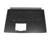 Clavier incl. topcase FR (français) noir/noir original pour Acer Aspire 5 (A517-51)