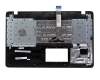 Clavier incl. topcase FR (français) noir/noir original pour Asus R752LDV