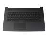 Clavier incl. topcase FR (français) noir/noir original pour HP 17-ca1000
