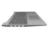 Clavier incl. topcase GR (grecque) gris foncé/gris original pour Lenovo IdeaPad S145-15IGM (81MX)