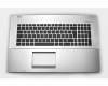 Clavier incl. topcase IT (italien) noir/argent original pour Asus R751LB