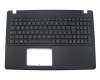 Clavier incl. topcase IT (italien) noir/noir original pour Asus F550LN