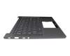 Clavier incl. topcase ND (nordique) gris/gris avec rétro-éclairage original pour Lenovo Yoga Slim 7-14ARE05 (82A2)
