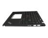 Clavier incl. topcase ND (nordique) noir/noir avec rétro-éclairage et mouse stick original pour Lenovo ThinkPad X13 Yoga Gen 4 (21F2/21F3)