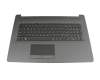 Clavier incl. topcase NL (hollandais) noir/argent original pour HP 17-ca1000
