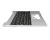 Clavier incl. topcase NL (hollandais) noir/gris original pour Emdoor NS14AP