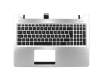 Clavier incl. topcase SF (suisse-francais) noir/argent original pour Asus K56CA