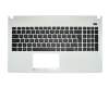 Clavier incl. topcase SF (suisse-francais) noir/blanc original pour Asus X501U