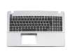 Clavier incl. topcase SF (suisse-francais) noir/gris original pour Asus X550LA