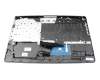 Clavier incl. topcase SF (suisse-francais) noir/noir (avec TP/DVD, structure de surface « noir brossé ») original pour HP 17-ca1000