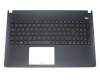 Clavier incl. topcase SF (suisse-francais) noir/noir original pour Asus F501A