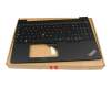 Clavier incl. topcase SP (espagnol) noir/noir avec rétro-éclairage et mouse stick original pour Lenovo ThinkPad E16 Gen 1 (21JQ)