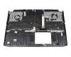 Clavier incl. topcase UA (ukrainien) moir/blanc/noir avec rétro-éclairage original pour Acer Nitro 5 (AN517-54)