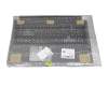 Clavier incl. topcase UA (ukrainien) moir/blanc/noir avec rétro-éclairage original pour Acer Nitro 5 (AN517-54)