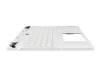 Clavier incl. topcase US (anglais) blanc/blanc avec rétro-éclairage original pour Lenovo Legion 7i 16IRX9 Gen 9 (83FD)