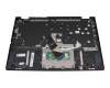 Clavier incl. topcase US (anglais) gris/bleu avec rétro-éclairage original pour Lenovo ThinkBook 14s Yoga ITL (20WE)