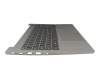 Clavier incl. topcase US (anglais) gris/gris avec rétro-éclairage original pour Lenovo ThinkBook 15 G2 ARE (20VG)