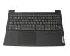 Clavier incl. topcase US (anglais) gris/noir original pour Lenovo V15 G2 IJL (82QY)