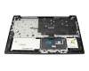 Clavier incl. topcase US (anglais) gris/noir original pour Lenovo V15 G2 IJL (82QY)