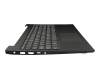 Clavier incl. topcase US (anglais) gris/noir original pour Lenovo V15 G2 IJL (82QY)