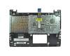 Clavier incl. topcase US (anglais) noir/argent original pour Asus A56CA