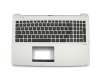 Clavier incl. topcase US (anglais) noir/argent original pour Asus Transformer Book Flip TP550LA