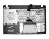 Clavier incl. topcase US (anglais) noir/gris original pour Asus K550CC