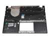 Clavier incl. topcase noir/noir avec rétro-éclairage arabe original pour Asus ExpertBook P2 P2451FA