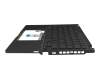 Clavier incl. topcase noir/noir avec rétro-éclairage original pour Asus ROG Flow X13 GV302XV