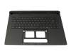 Clavier incl. topcase noir original pour Asus ROG Strix SCAR 16 G635LR