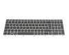Clavier noir/argent avec rétro-éclairage original pour HP ProBook 640 G4