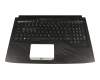 EABKL005040 original Asus clavier incl. topcase DE (allemand) noir/noir avec rétro-éclairage