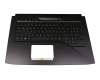 EABKN005020 original Asus clavier incl. topcase DE (allemand) noir/noir avec rétro-éclairage (RGB Backlight)