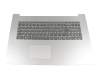 EC143000100 original Lenovo clavier incl. topcase DE (allemand) gris/argent