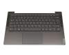 EC1EH00500 original Lenovo clavier incl. topcase DE (allemand) gris/gris avec rétro-éclairage