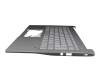 GD2103123B original Acer clavier incl. topcase DE (allemand) argent/argent avec rétro-éclairage