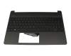 HPM16M7 original HP clavier incl. topcase DE (allemand) noir/noir avec rétro-éclairage