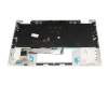 HPM19J9 original HP clavier incl. topcase DE (allemand) noir/argent avec rétro-éclairage